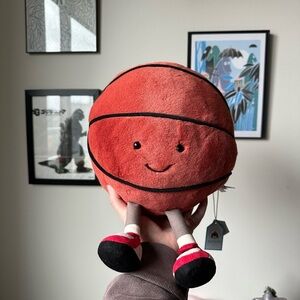 NEW AUTHENTIC Jellycat Basketball Stuffed Animal Excellent  Amuseables Sports
